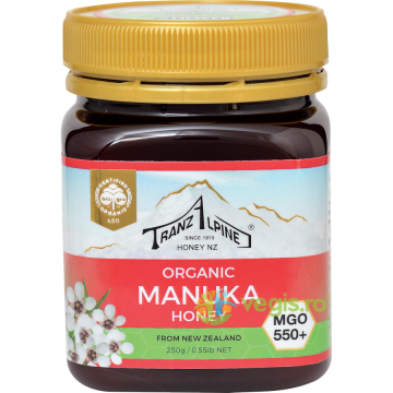 Miere de Manuka MGO 550+ TranzAlpine Ecologica/Bio 250g