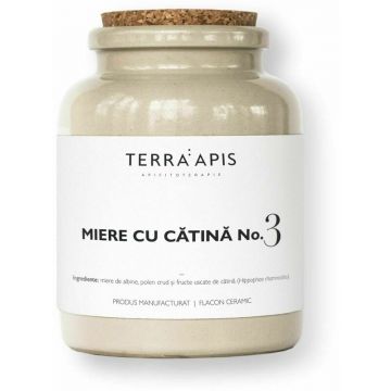 MIERE CU CATINA NO. 3, naturala, 400gr, Terra Apis