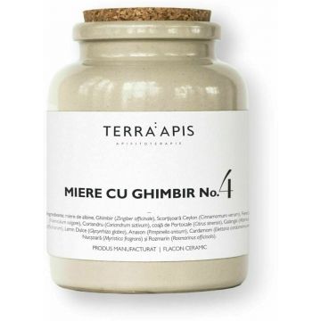 MIERE CU GHIMBIR NO. 4, naturala, 400gr, Terra Apis