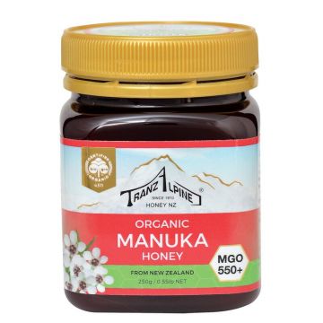 Miere de Manuka MGO 550+ bio 250g TranzAlpine