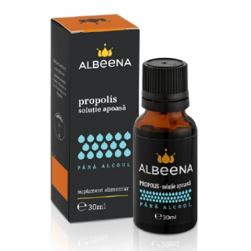 Propolis Solutie apoasa fara alcool, 30 ml, Albeena